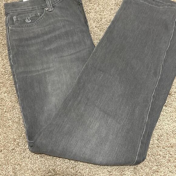 Gloria Vanderbilt Women's 8 Amanda Slimming Skinny Jeans Gray Stretch Denim New - Picture 6 of 11
